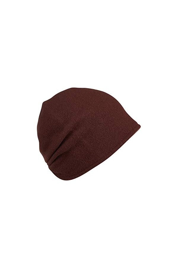 LOEVENICH Bonnet tendance pour femme en pure laine vierge 7 couleurs - Rouge - Taille Unique
