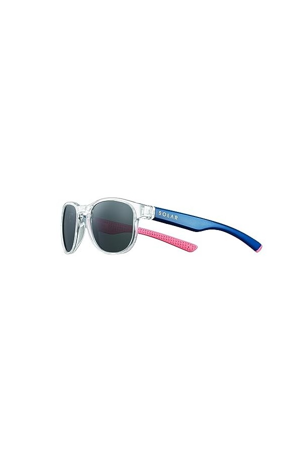 Solar Cross Lunettes de Soleil, Transparent/Bleu/Rose, M Femme