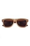 LUI SUI Bois de bambou naturel rétro fait à la main Lunettes de soleil polarisées Lunettes en bois miroir pour hommes Femmes 