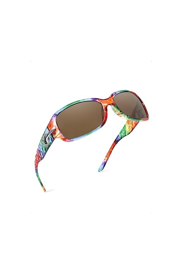 LVIOE Lunette de Soleil Femme Vintage Polarisée UVA&UVB Protection