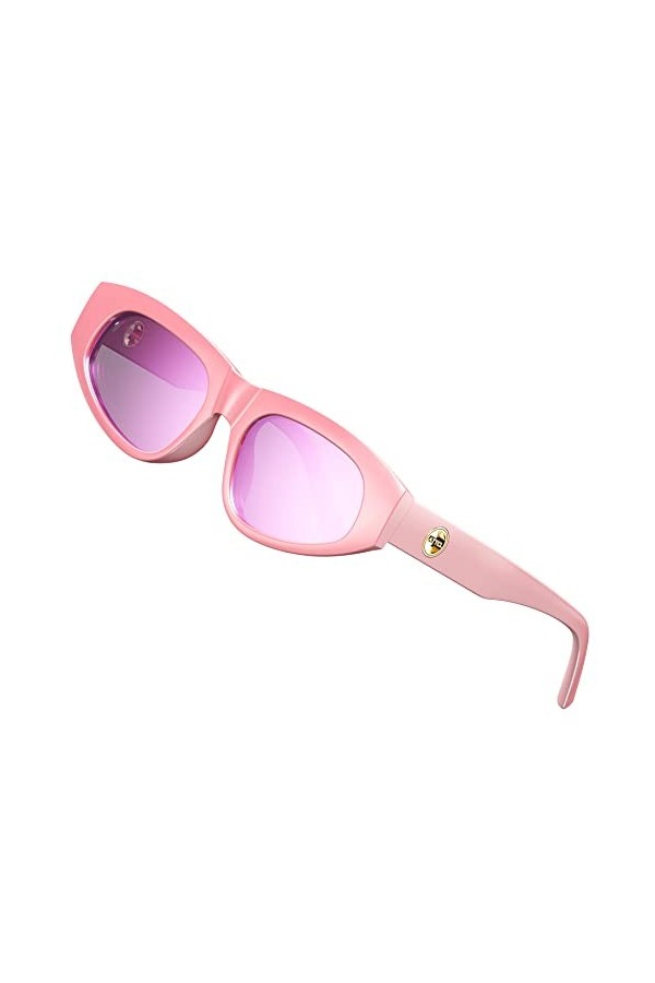 ATTCL Lunette de soleil polarisées pour femme Lunettes de soleil œil de chat avec protection UV 5199 C1 Black+grey