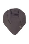 KNIT FACTORY - Liv Foulard triangulaire - Écharpe pour femme - Mousseline douce - Pour printemps et été - 100 % coton biologi