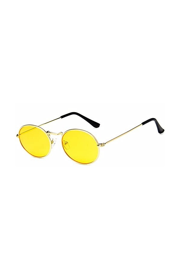 Mode Petites Lunettes De Soleil Ovales Femmes Hommes Mode Nuances Dames Alliage Lunettes De Soleil Or Gris Lunettes De Soleil