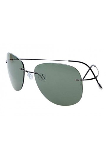 eyekepper cerclees Titanium Cadre Style Pilote lunettes de soleil polarisees Noir-G15