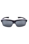 Rapid Eyewear Vogue Black sur-lunettes de soleil polarisantes pour hommes et femmes. 140mm digne des lunettes larges. Lunet