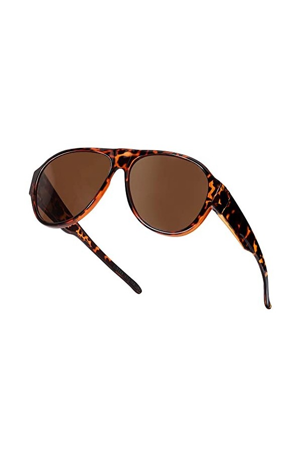 SIPHEW Clip Solaire pour Lunettes de Vue Femme Homme, Surlunettes de Soleil Polarisées, sur Lunette de Soleil Pilot UV400 Pro