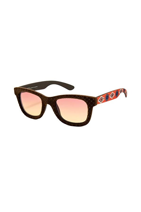 Italia Independent 0090VI-IND-044 Lunettes de Soleil Femme, Brown Marrón , 48