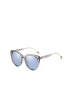 YUANCHENG Lunettes de Soleil polarisées Femmes Cat Eye Star Rivets Décoration Gradient lentille Transparent Frame Lunettes de