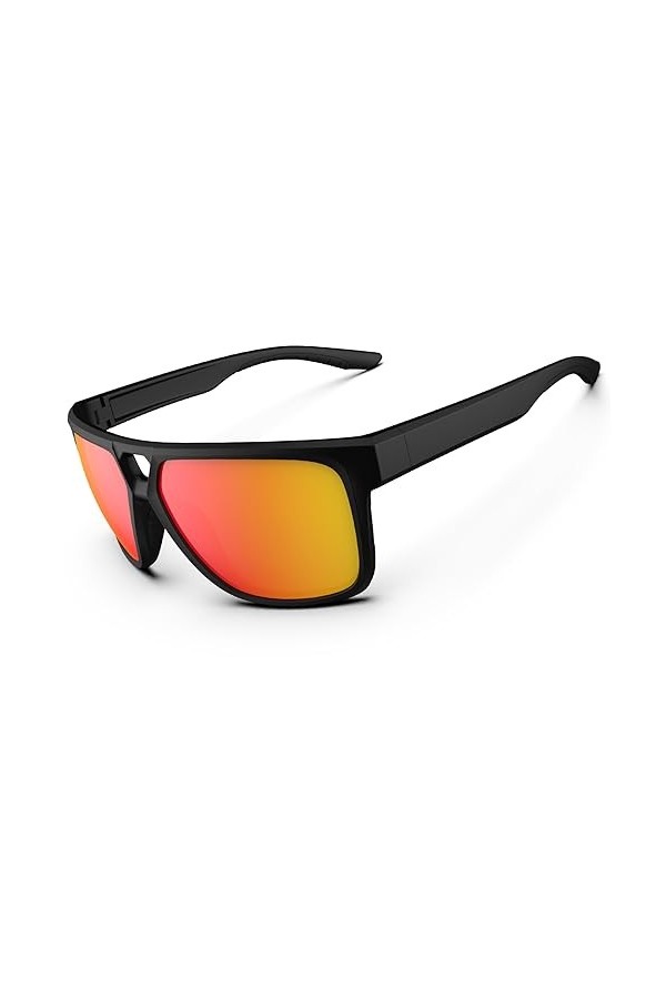 HAAYOT Lunettes de soleil polarisées légères pour homme et femme, monture TR90, protection UV pour la conduite, la pêche, le 