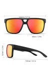 HAAYOT Lunettes de soleil polarisées légères pour homme et femme, monture TR90, protection UV pour la conduite, la pêche, le 