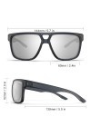 HAAYOT Lunettes de soleil polarisées légères pour homme et femme, monture TR90, protection UV pour la conduite, la pêche, le 