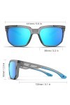 HAAYOT Lunettes de soleil polarisées pour homme et femme - Protection UV 100 % flexible et légère - Monture TR90 - Pour condu