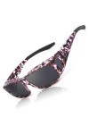 LVIOE Surlunettes Polarisées Hommes Femmes, Lunettes de Conduite Clip Lunettes de Soleil Anti-UVA UVB
