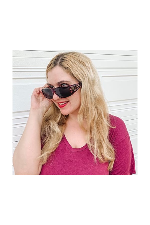 LVIOE Surlunettes Polarisées Hommes Femmes, Lunettes de Conduite Clip Lunettes de Soleil Anti-UVA UVB