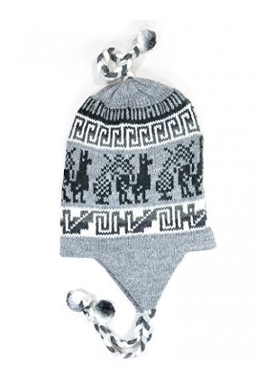 Gamboa - Alpaga Lluchu Tresses pour Hommes & Femmes - Chapeau Alpaga Gris - Taille Unique