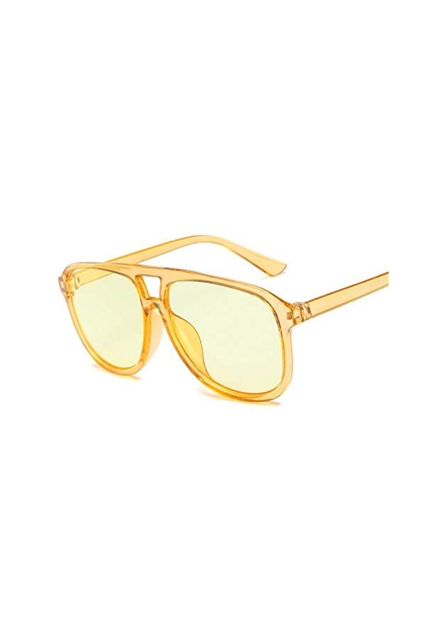 ANICHE Lunettes de Soleil pour Femmes, Place Vintage surdimensionné Bonbons Couleur de Soleil Femmes Retro Sunglass Rectangle