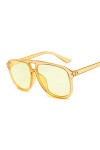 ANICHE Lunettes de Soleil pour Femmes, Place Vintage surdimensionné Bonbons Couleur de Soleil Femmes Retro Sunglass Rectangle