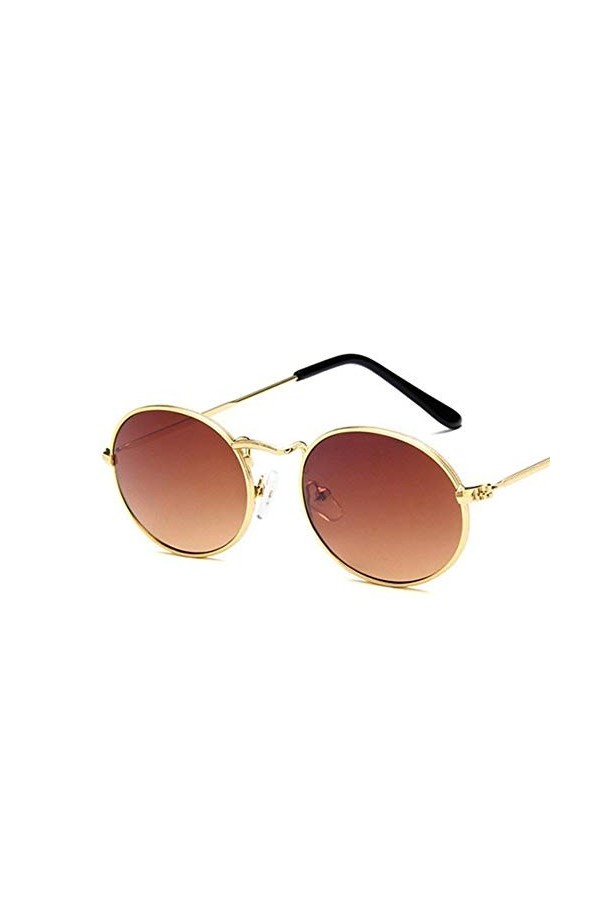 ANICHE Lunettes de Soleil pour Femmes, 2021 Femmes Bonbons Couleur Lunettes de Soleil Nouveau Métal Petit Ovale Lunettes de S