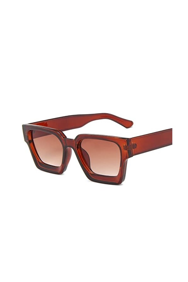 Lunettes de soleil rétro à monture carrée for hommes et femmes, for vacances en plein air, tendance, Shopping, sport, cadeau