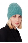 Style & Republic Bonnet 100 % cachemire finement côtelé en différentes couleurs, bleu marine, Taille Unique