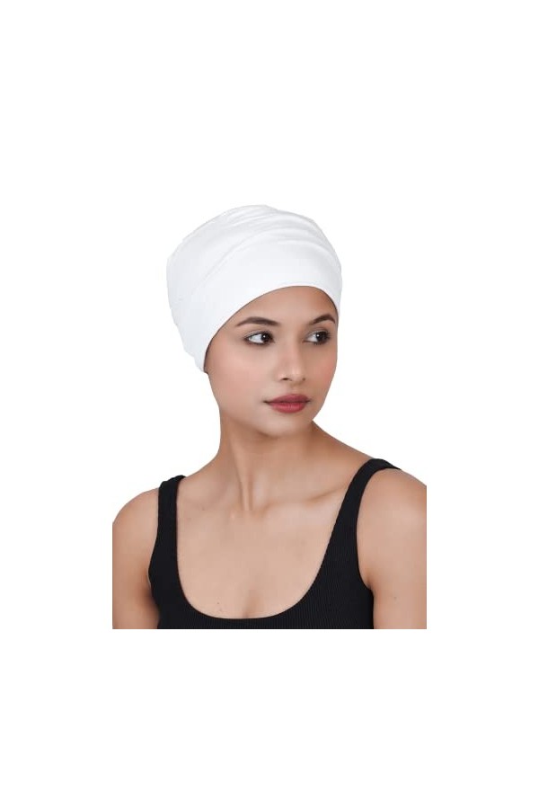 SAKUCHI Chapeaux de Chimio Bonnet de Sommeil Solide Bonnet de Cancer en Bambou pour Femme