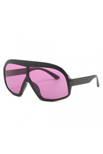 HCHES Lunettes de soleil carrées punk surdimensionnées femmes hommes bouclier lunettes de soleil dame Vintage extérieur nuanc