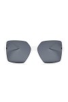 Dollger Lunettes de soleil surdimensionnées pour femme - Monture carrée - Protection UV, Cadre léopard dégradé noir