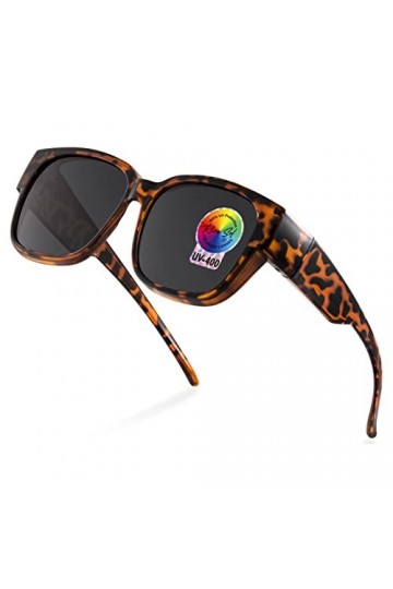 RivaSol Lunettes de soleil polarisées écaille de tortue - Verres polarisés protégés - Pour porteurs de lunettes - Pour femme,