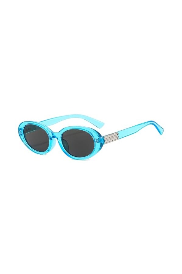 HPIRME Lunettes de Soleil Femmes Rétro Rondes Ovales Lunettes de Soleil Femme Petites Lunettes UV400 Lunettes, 2, Taille Uniq