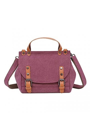 FANDARE Portable Sac a Main Bandoulieres Toile Sacs Dépaule Besaces Femmes Porté Epaule Sacoche Voyage Travail Téléphone Cro