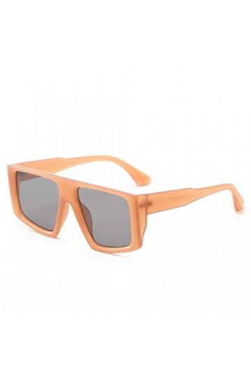 HCHES Lunettes de soleil surdimensionnées pour femmes et hommes, verres dégradés, orange, taille unique