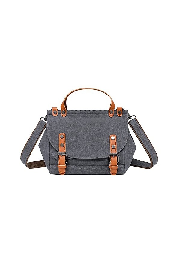 FANDARE Portable Sac a Main Bandoulieres Toile Sacs Dépaule Besaces Femmes Porté Epaule Sacoche Voyage Travail Téléphone Cro