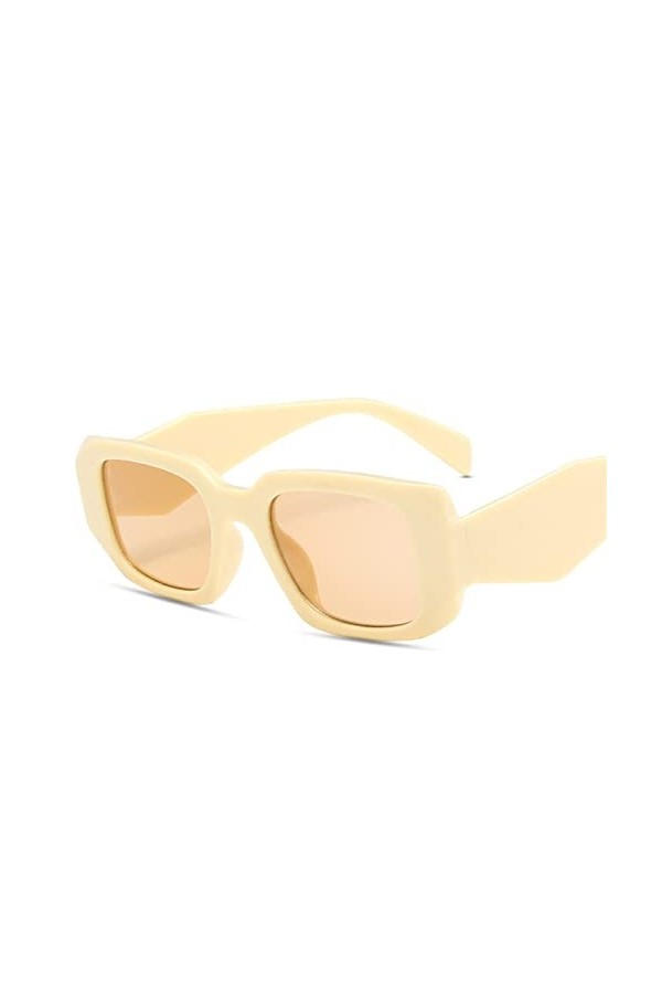 Lunettes de soleil carrées rétro for hommes et femmes, for vacances en plein air, tendance, Shopping, sport, cadeau Color :