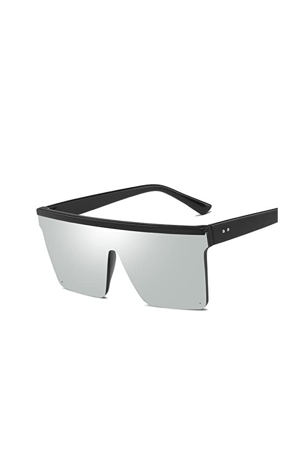 EkeNoz Lunettes de soleil de plage rétro à grande monture, for hommes et femmes, tendance Shopping, UV400, cadeau Color : C,