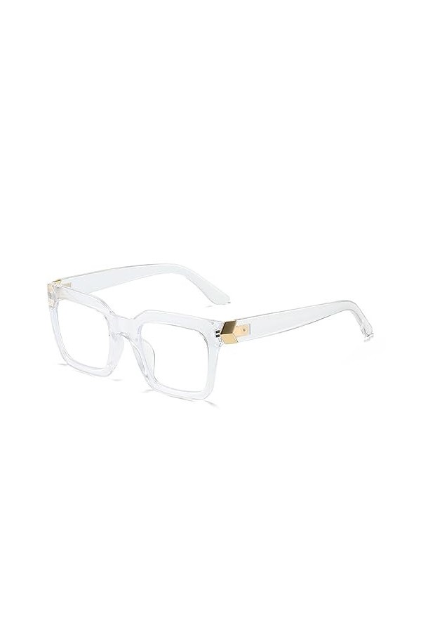 HPIRME Lunettes de soleil vintage femmes rétro rectangle lunettes de soleil femme lunettes carrées, 6, taille unique