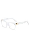HPIRME Lunettes de soleil vintage femmes rétro rectangle lunettes de soleil femme lunettes carrées, 6, taille unique