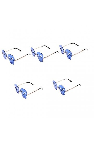 SOIMISS 5 Paires Lunettes De Soleil Drôles Lunettes De Crâne Lunettes De Mode Lunettes Cool Lunettes De Soleil Des Années 90 