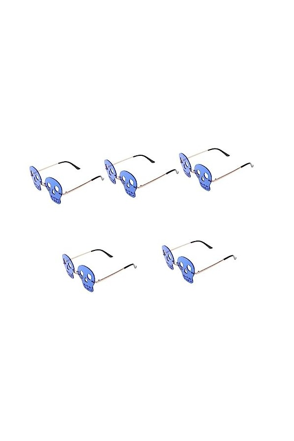 SOIMISS 5 Paires Lunettes De Soleil Drôles Lunettes De Crâne Lunettes De Mode Lunettes Cool Lunettes De Soleil Des Années 90 