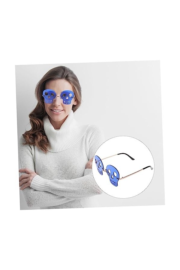 SOIMISS 5 Paires Lunettes De Soleil Drôles Lunettes De Crâne Lunettes De Mode Lunettes Cool Lunettes De Soleil Des Années 90 