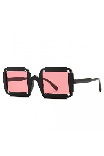 Lunettes de soleil pour femmes Lunettes de soleil carrées Petit cadre Steam Punk Lunettes de soleil Retro Hollow Out UV400 Gr