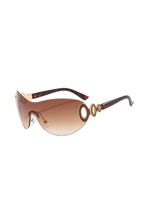 MUTYNE Lunettes de soleil surdimensionnées One Piece Shield pour femmes et hommes, lunettes de soleil coupe-vent à grande mon