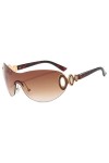 MUTYNE Lunettes de soleil surdimensionnées One Piece Shield pour femmes et hommes, lunettes de soleil coupe-vent à grande mon