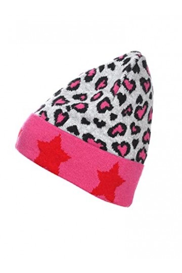 Zwillingsherz Bonnet Slouch avec cachemire Bonnet tricoté de qualité supérieure Leo et étoile Pour femme et fille Taille uniq