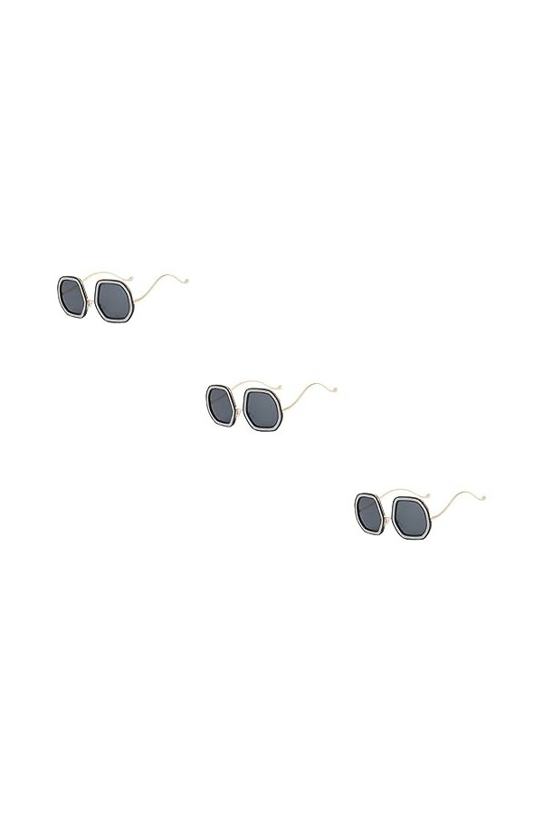 Toddmomy 3 Pièces Lunettes De Soleil En Diamant Lunettes De Soleil De Quai Pour Femmes Lunettes De Mode Pour Femmes Lunettes 