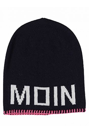 Zwillingsherz Bonnet Slouch avec cachemire Bonnet tricoté de qualité supérieure pour femme fille garçon Taille unique Chaud e