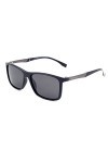 Loup Gris Mode Lunettes de soleil polarisées pour homme femme Conduite Pêche Sport Gris clair objectif Cadre noir anti ébloui