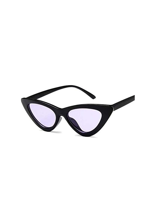 ANICHE Lunettes de Soleil pour Femmes, Nouveau Mode Rétro Chat Lunettes de Soleil Blanc Noir Yeux Femmes Vintage Lunettes de 