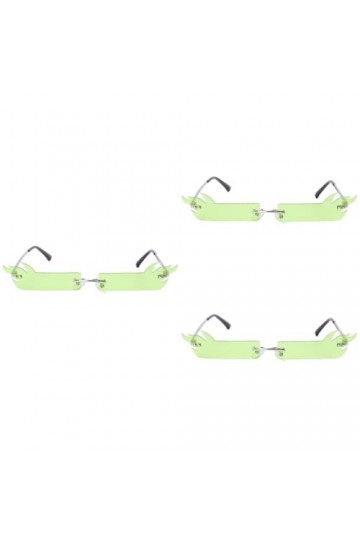 Abaodam 3 Pièces Lunettes Drôles Lunettes Fines Lunettes Chics Lunettes De Fête Drôles Verres Decrotifs Lunettes De Forme Coo