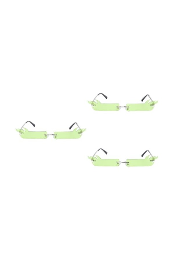 Abaodam 3 Pièces Lunettes Drôles Lunettes Fines Lunettes Chics Lunettes De Fête Drôles Verres Decrotifs Lunettes De Forme Coo