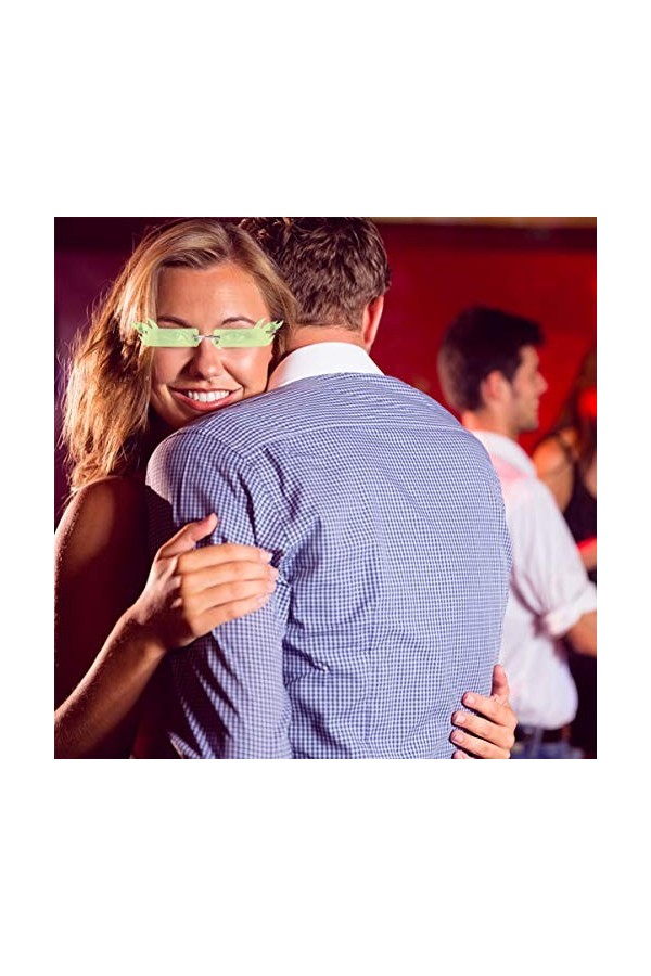 Abaodam 3 Pièces Lunettes Drôles Lunettes Fines Lunettes Chics Lunettes De Fête Drôles Verres Decrotifs Lunettes De Forme Coo